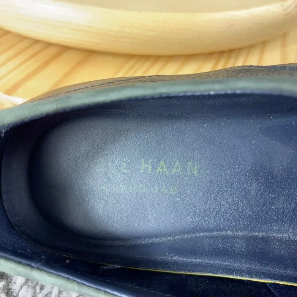 Cole Haan Grand 360 Richardson Cap Toe Oxford Mens 11.5 Leather Black Suede Shoe